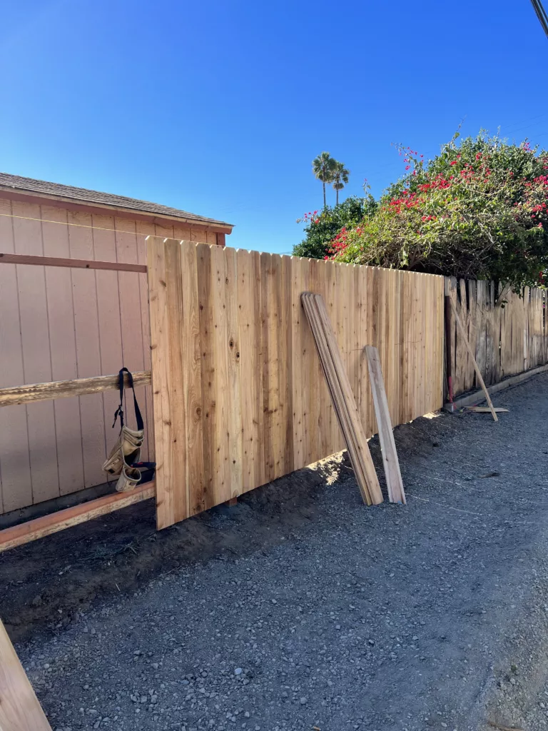 Wood Fence Installation